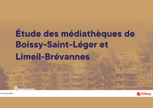 Accompagnement médiathèques de Boissy-Saint-Léger et Limeil-Brévannes