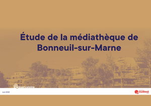 Accompagnement médiathèques de Bonneuil-sur-Marne