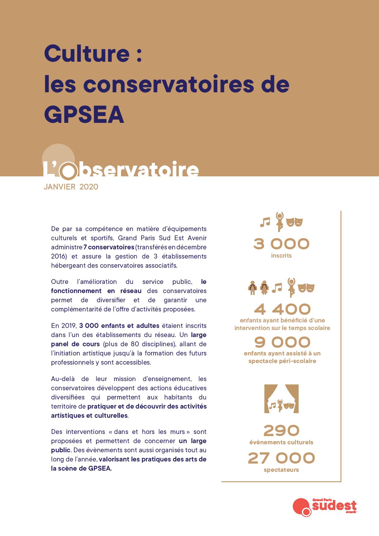 Les conservatoires de GPSEA