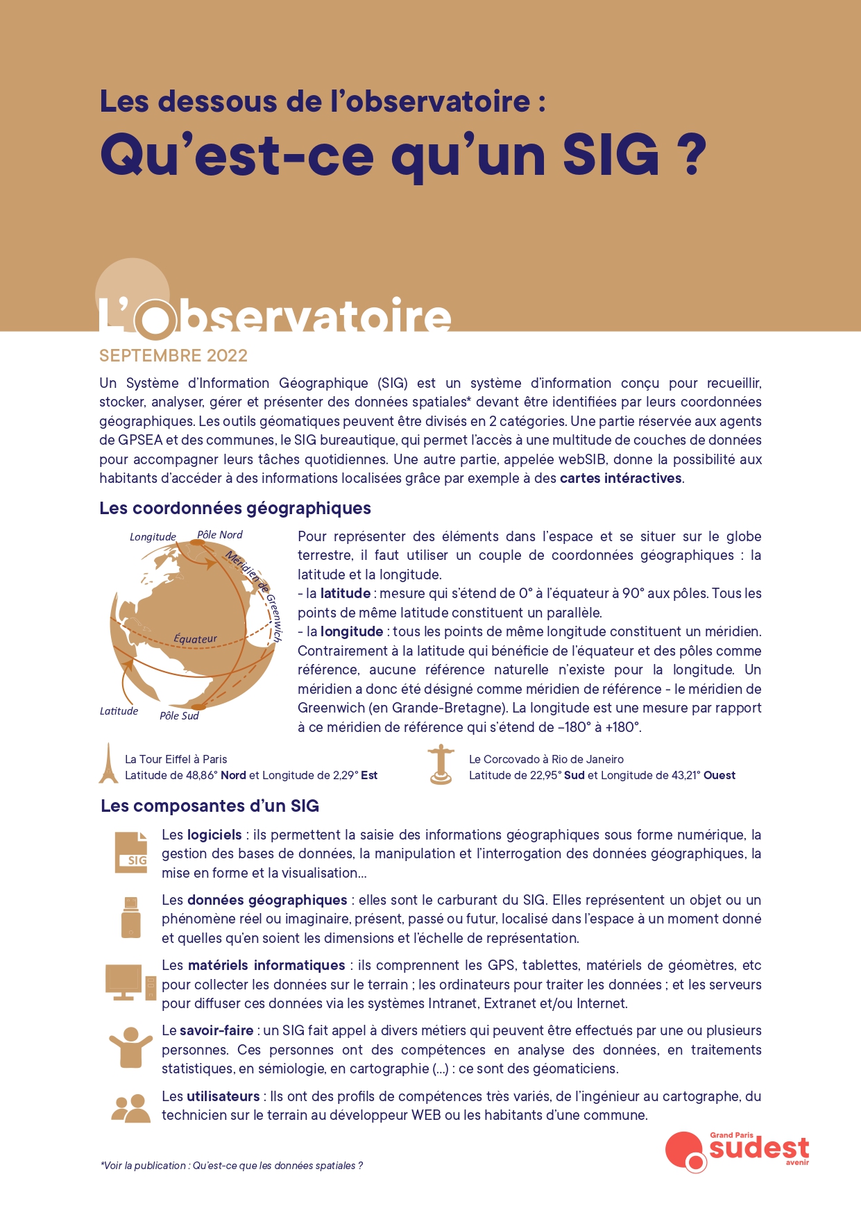 Les dessous de l’Observatoire : Qu’est-ce qu’un SIG ?