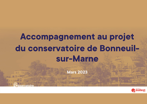 Accompagnement conservatoire de Bonneuil-sur-Marne