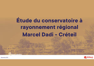 Accompagnement conservatoire de Créteil