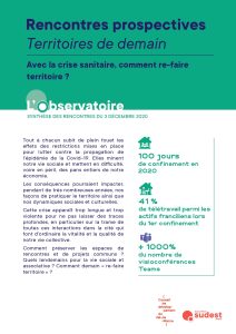 Rencontres prospectives Territoires de demain du 3 décembre 2020, « Avec la crise sanitaire, comment re-faire territoire ? »