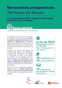 Rencontres prospectives Territoires de demain du 21 janvier 2020 : les équipements publics de demain