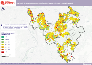 La carte du diagnostic de performance énergétique