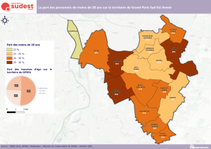 La carte de la population des moins de 20 ans