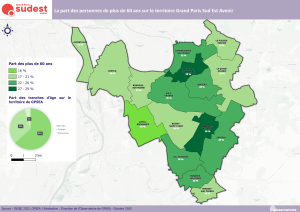 La carte de la population des plus de 60 ans