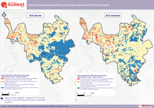 La carte de la vulnérabilité aux îlots de chaleur urbains