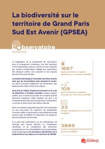 La biodiversité sur le territoire de GPSEA